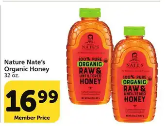Vons Nature nate's organic honey offer