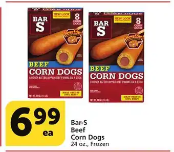 Albertsons Bar-s beef corn dogs offer