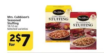 Albertsons Mrs. cubbison's seasoned stuffing offer