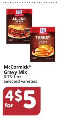 Albertsons Mccormick gravy mix offer