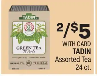 CVS Tadin assorted tea 24 ct offer
