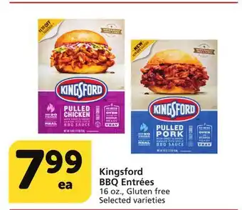 Albertsons Kingsford bbq entrées offer