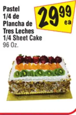 El Super 1/4 sheet cake offer