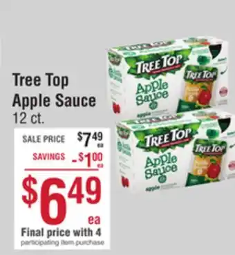 Smart & Final Tree top apple sauce offer