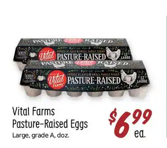 Sprouts Farmers Market Vital farms pasture-raised eggs offer
