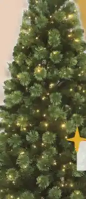 Menards Enchanted forest 10' prelit marchand spruce artificial christmas tree offer