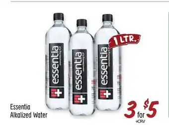 Sprouts Farmers Market Essentia alkalized water offer