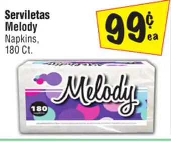 El Super Melody napkins offer