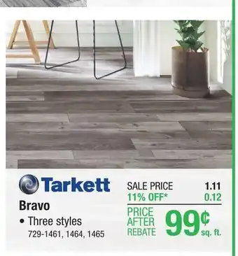 Menards Tarkett bravo white marble sheet vinyl 12 ft. wide offer