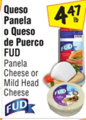 El Super Fud panela cheese or mild head cheese offer