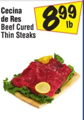 El Super Beef cured thin steaks offer