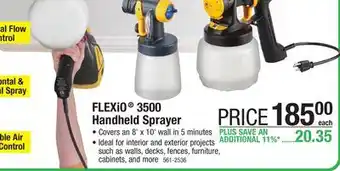 Menards Wagner flexio 3500 hvlp handheld sprayer offer
