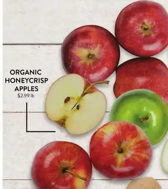 Fresh Thyme Organic honeycrisp apples offer