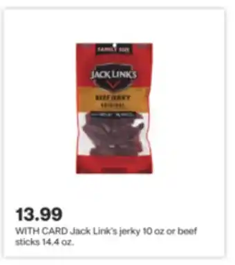CVS Jack link's jerky 10 oz or beef sticks 14.4 oz offer