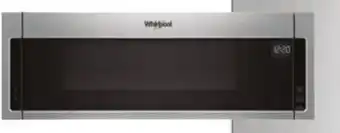 Menards Whirlpool 1.1 cu.ft. stainless steel low profile over-the-range microwave offer