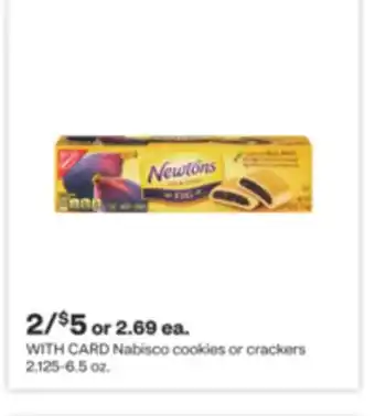 CVS Nabisco cookies or crackers 2.125-6.5 oz offer