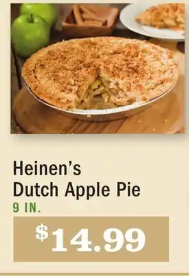 Heinen's Heinen's dutch apple pie offer