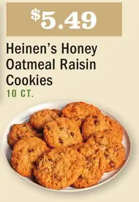 Heinen's Heinen's honey oatmeal raisin cookies offer