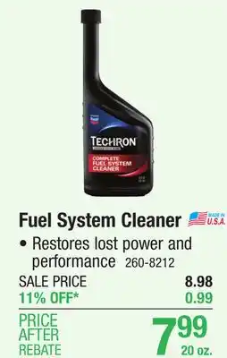 Menards Chevron techron complete fuel system cleaner - 20 oz offer