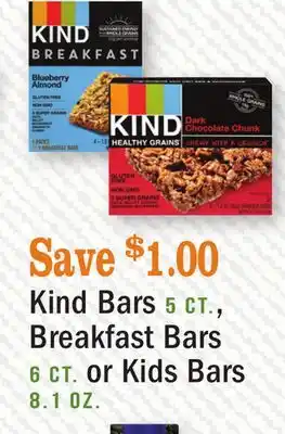 Heinen's Kind bars 5 ct., breakfast bars 6 ct. or kids bars 8.1 oz offer