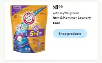 Walgreens Arm & hammer laundry care offer