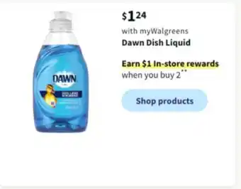 Walgreens Dawn dish liquid offer