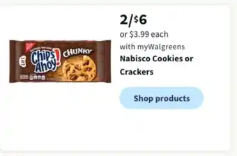 Walgreens Nabisco cookies or crackers offer