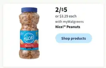 Walgreens Nice! peanuts offer