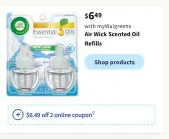 Walgreens Air wick scented oil refills offer