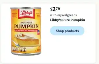Walgreens Libby's pure pumpkin offer