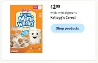 Walgreens Kellogg's cereal offer