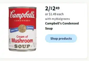 Walgreens Campbell's condensed soup offer