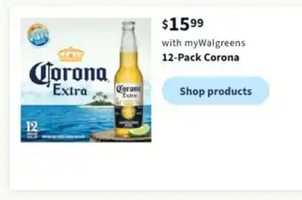 Walgreens 12-pack corona offer