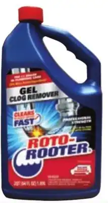 Ace Hardware Roto-rooter gel clog remover, 64 oz offer