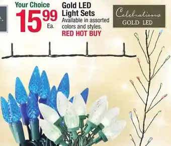 Ace Hardware Celebrations gold led light sets offer