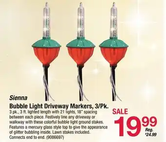 Ace Hardware Sienna bubble light driveway markers, 3/pk. ft offer