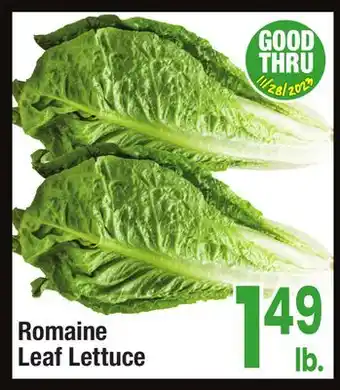 Jewel-Osco Romaine leaf lettuce offer