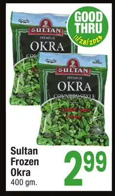 Jewel-Osco Sultan frozen okra offer