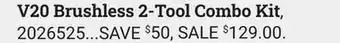 Ace Hardware Milwaukee v20 brushless 2-tool combo kit offer