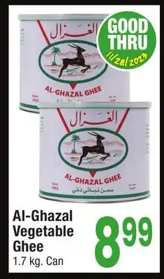 Jewel-Osco Al-ghazal vegetable ghee offer