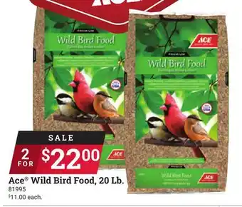 Ace Hardware Ace wild bird food, 20 lb offer