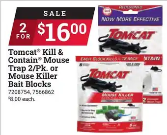 Ace Hardware Tomcat kill & contain mouse trap 2/pk. or mouse killer bait blocks offer