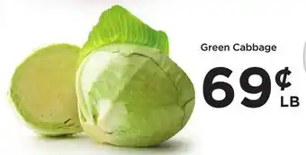 Food 4 Less Green cabbage offer