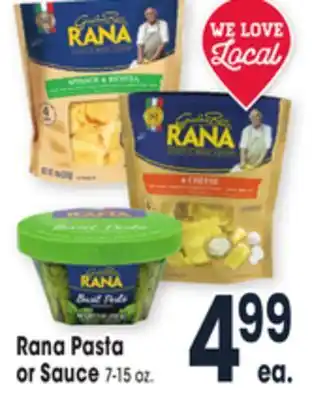 Jewel-Osco Rana pasta or sauce offer
