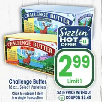 Jewel-Osco Challenge butter offer