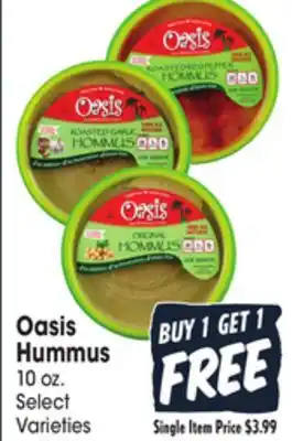 Jewel-Osco Oasis hummus offer