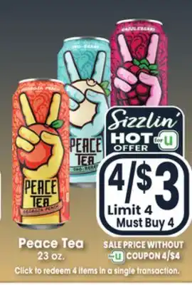 Jewel-Osco Peace tea offer