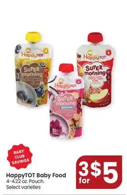 Jewel-Osco Happytot baby food offer