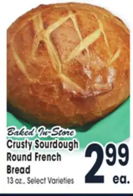 Jewel-Osco Crusty sourdough round french bread offer