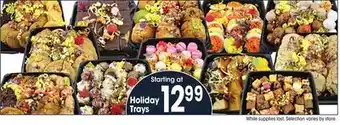Jewel-Osco Holiday trays offer